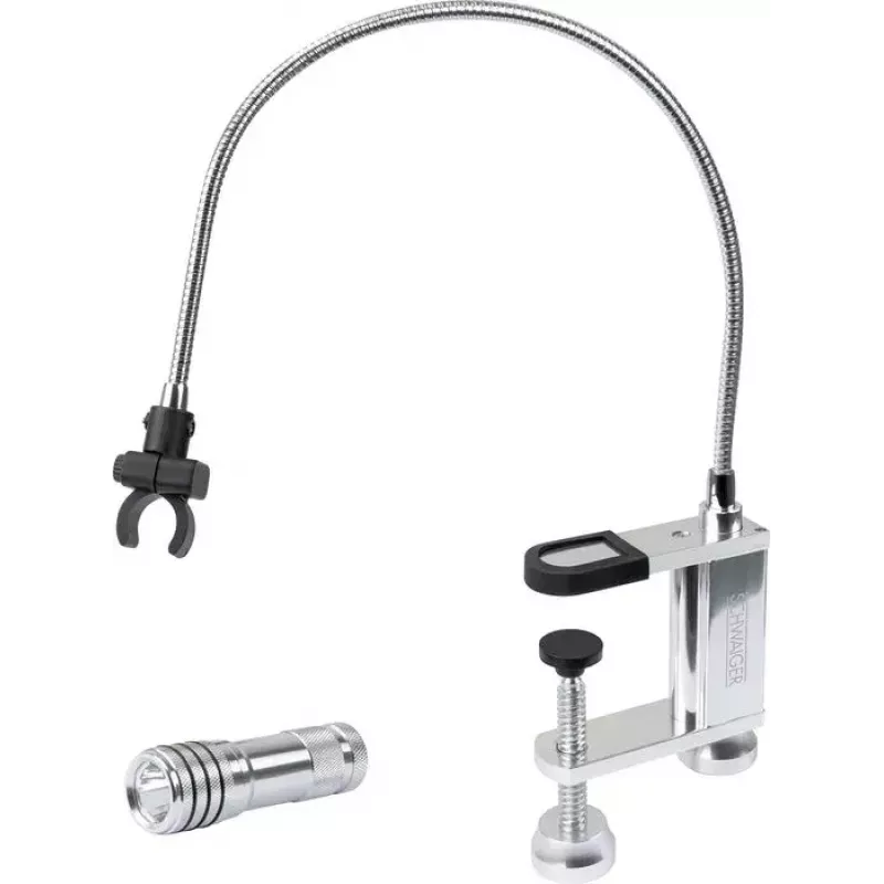 Lampada per grill Schwaiger GLED0030 nero argento alluminio gomma batteria 0,5 W