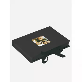 Walther Design Fun scatola regalo per 70 foto 13x18, nero (FB-112-B)