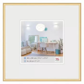 Cornice portafoto singola Walther Design KV330G oro 18x18 cm