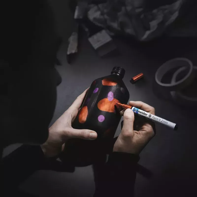 Pennarello paint marker Schneider ML01111501 rame oro argento viola 4 pezzi