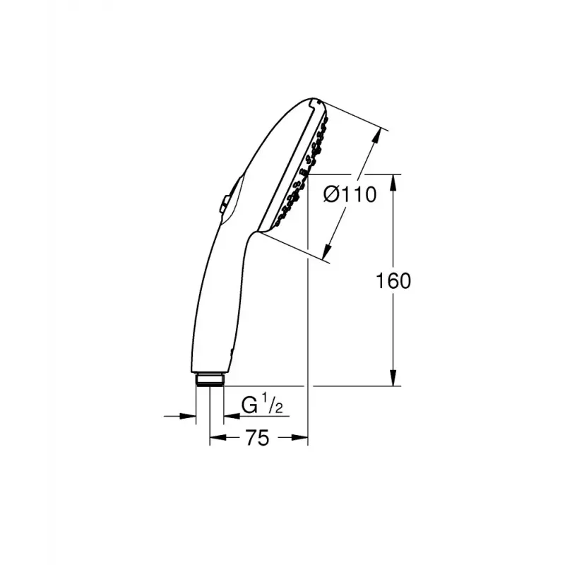 Soffione doccia GROHE Tempesta 110 cromato 28261003