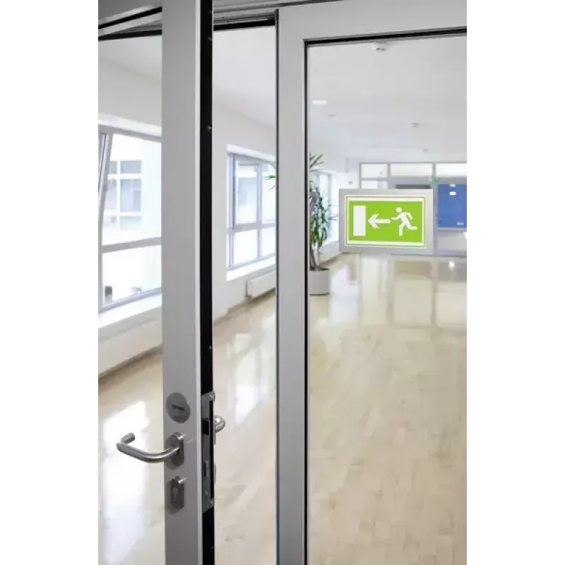 Portadocumenti autoadesivo Durable DURAFRAME A5, argento, confezione da 2
