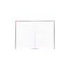 Quaderno Bantex 100302813 — A5, 96 fogli, rigato, 70 g/m², copertina rigida, nero/rosso