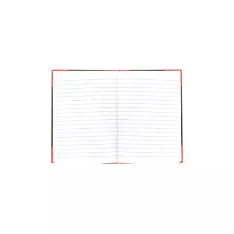 Quaderno Bantex 100302813 — A5, 96 fogli, rigato, 70 g/m², copertina rigida, nero/rosso