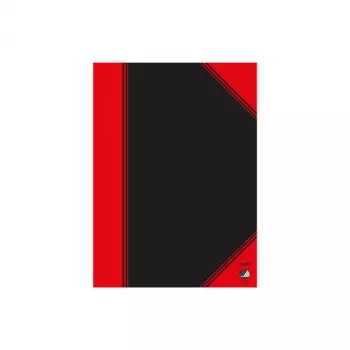 Quaderno Bantex 100302813 — A5, 96 fogli, rigato, 70 g/m², copertina rigida, nero/rosso
