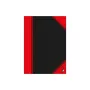 Quaderno Bantex 100302813 — A5, 96 fogli, rigato, 70 g/m², copertina rigida, nero/rosso