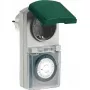 Timer meccanico REV modello 0025700409 esterno nero, quadrante analogico per circuiti