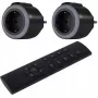 Set interruttore radio a parete REV 0085520503, 2 canali più 1, antracite