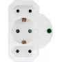 Adattatore ciabatta REV 3 prese con protezione da sovratensione 0020070112, bianco