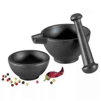 Set mortaio Zassenhaus, 3 pezzi, ghisa