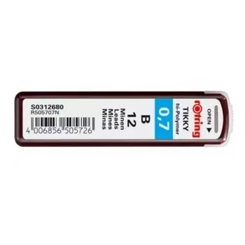 Mine in grafite Rotring Polymer Leads B 0,7 mm S0312680