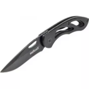 Coltello pieghevole Wolfcraft WF4288000 — lama liscia da 70 mm, utensile tascabile compatto