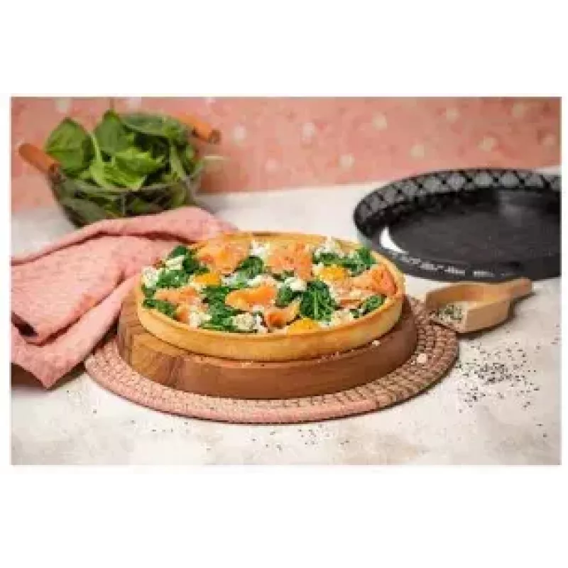 Teglia per pizza Kaiser 23.0065.1576 acciaio nero 28 cm