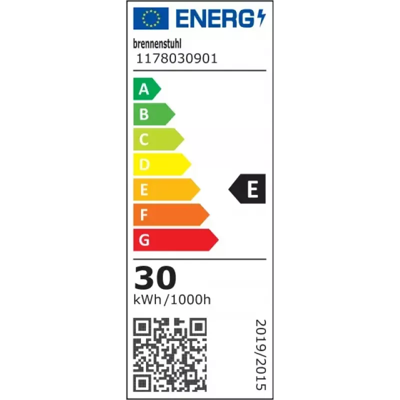 Faro Brennenstuhl 1178030901 30W LED grigio IP44