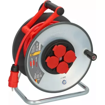 Ciabatta multipresa Brennenstuhl SC 3210 4 uscite AC 3000 W nero rosso argento