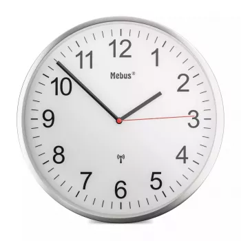 Orologio meccanico Mebus 19411 da parete/tavolo rotondo bianco