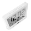 Sveglia al quarzo Mebus 25738 bianco rettangolare batteria AAA