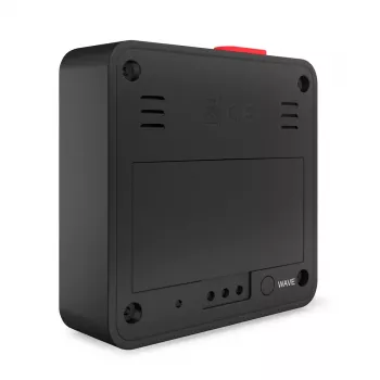 Sveglia digitale Mebus 25801 nera sferica batteria AAA