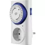 Timer analogico REV 0025400103 WS – timer meccanico da parete, bianco