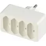 Adattatore REV a 4 vie presa euro con cavo bianco 0512738777 WS, uscita euro 4 vie, bianco