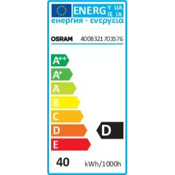 Lampada alogena Osram HALOPIN OVEN 40 W 230 V G9 bianco caldo