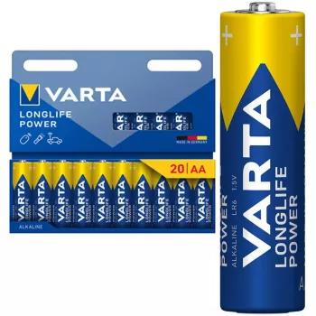 Varta Longlife Power Mignon AA LR6 batterie alcaline, 20 pz.