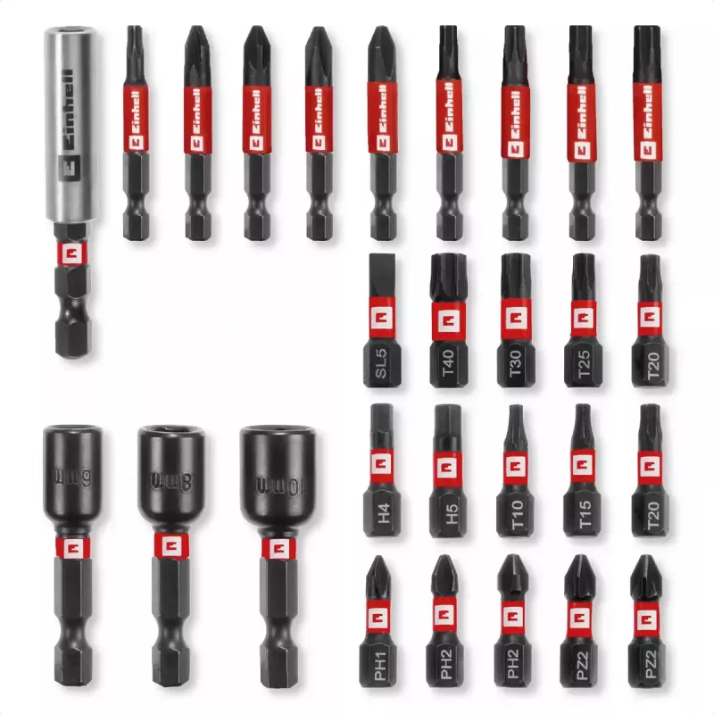 Set di punte per avvitatore Einhell 49108703 28 pz. acciaio