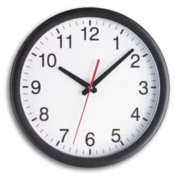 Orologio al quarzo TFA-Dostmann 98.1077 rotondo nero bianco da parete da tavolo