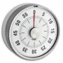 TFA-Dostmann 38.1028.02 Puck timer da cucina analogico, bianco/argento