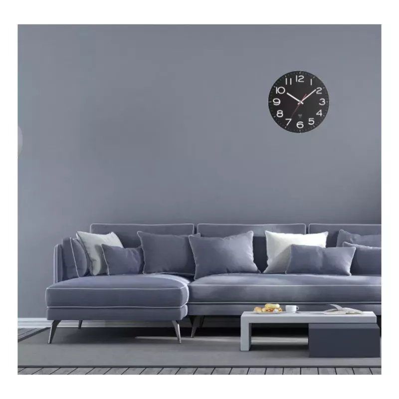 Orologio da parete radiocontrollato analogico TFA-Dostmann 310 mm nero