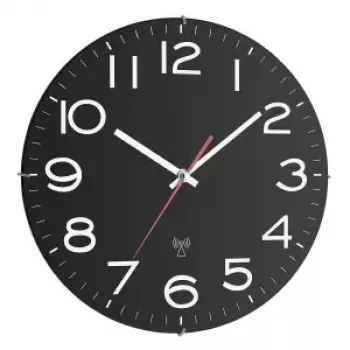 Orologio da parete radiocontrollato analogico TFA-Dostmann 310 mm nero