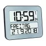 Sveglia digitale TFA 60.4512.54 — rettangolare argento, batteria AA, custodia in plastica, 30×212×258 mm