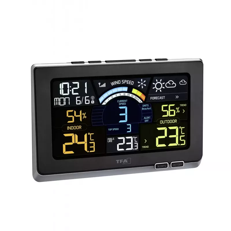 Stazione meteo wireless TFA-Dostmann 35.1140.01 Spring Breeze, nero