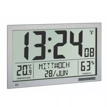 Orologio radiocontrollato digitale XL TFA-Dostmann con clima interno