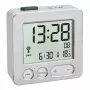 Sveglia digitale TFA 60.2545.54 — rettangolare, LCD argento, retroilluminazione blu, batteria (AAA)