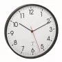 Orologio al quarzo TFA-Dostmann 60.3537.01 rotondo nero da parete/da tavolo
