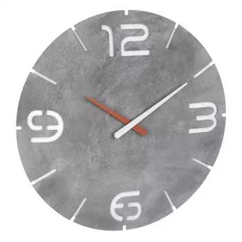 Orologio da parete TFA-Dostmann CONTOUR rotondo grigio bianco 35 cm