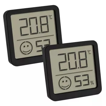 Termometro ambiente elettronico TFA-Dostmann 30.5053.01.02 per interni nero