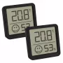 Termometro ambiente elettronico TFA-Dostmann 30.5053.01.02 per interni nero