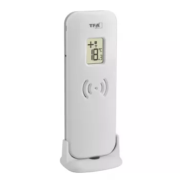 Termometro ambiente elettronico TFA-Dostmann 30.3071.54 interno/esterno argento