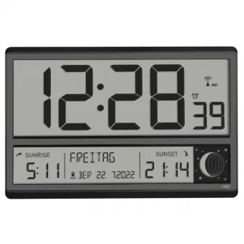 Sveglia digitale TFA-Dostmann 60.4524.01 nero LCD a batteria