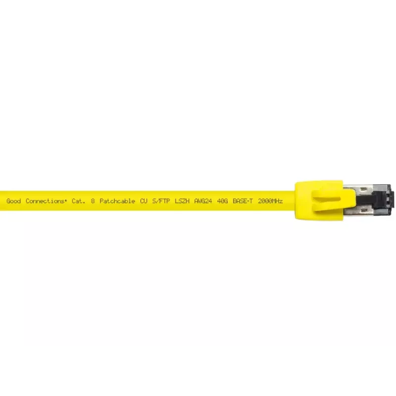 Cavo di rete Alcasa 8080-100Y 10 m Cat8.1 S/FTP giallo
