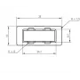 Copertura per adattatore SC duplex Telegärtner B00012A0011 nero