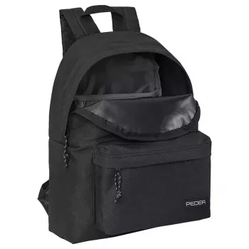 Zaino PEDEA Style per dispositivi fino a 33,8 cm (13,3 pollici), nero, 1 tasca frontale, maniglia, tracolla