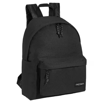 Zaino PEDEA Style per dispositivi fino a 33,8 cm (13,3 pollici), nero, 1 tasca frontale, maniglia, tracolla