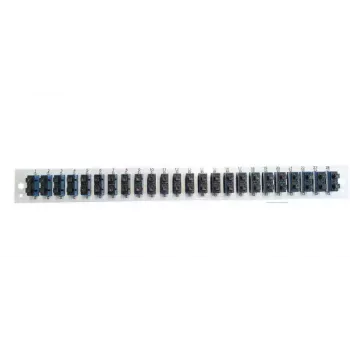 Accessorio per patch panel EFB Elektronik SB-FP-24SC-D-V-OM3 — montaggio rack 1U, 432×13×43,5 mm, grigio
