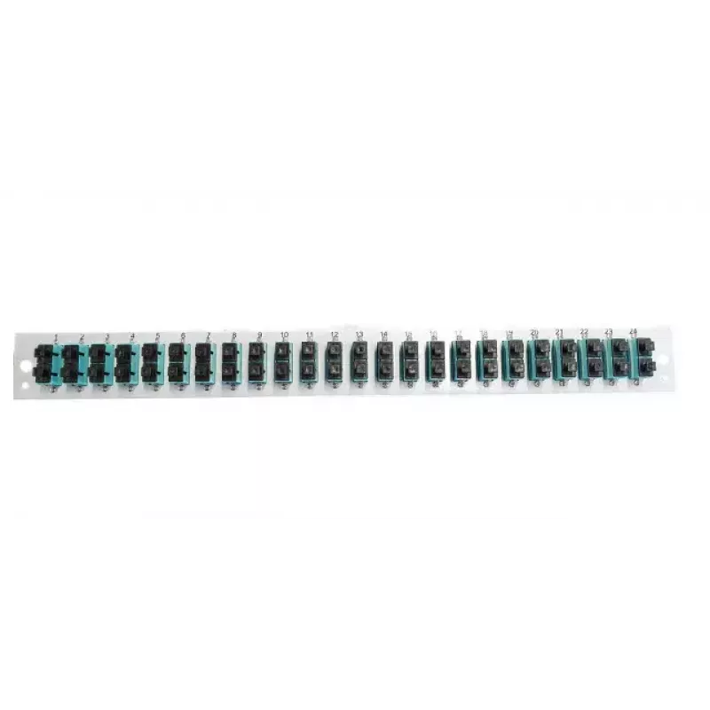 Accessorio per patch panel EFB Elektronik SB-FP-24SC-D-V-OM3 — montaggio rack 1U, 432×13×43,5 mm, grigio