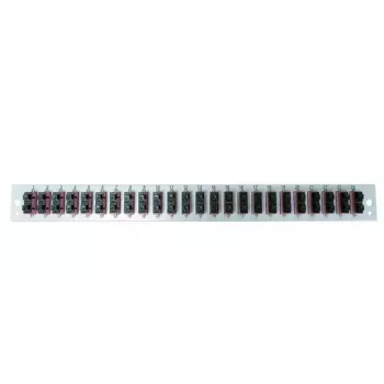 Accessorio per patch panel EFB Elektronik SB-FP-24SC-D-V-OS2 — montaggio rack 1U, 432×13×43,5 mm, grigio