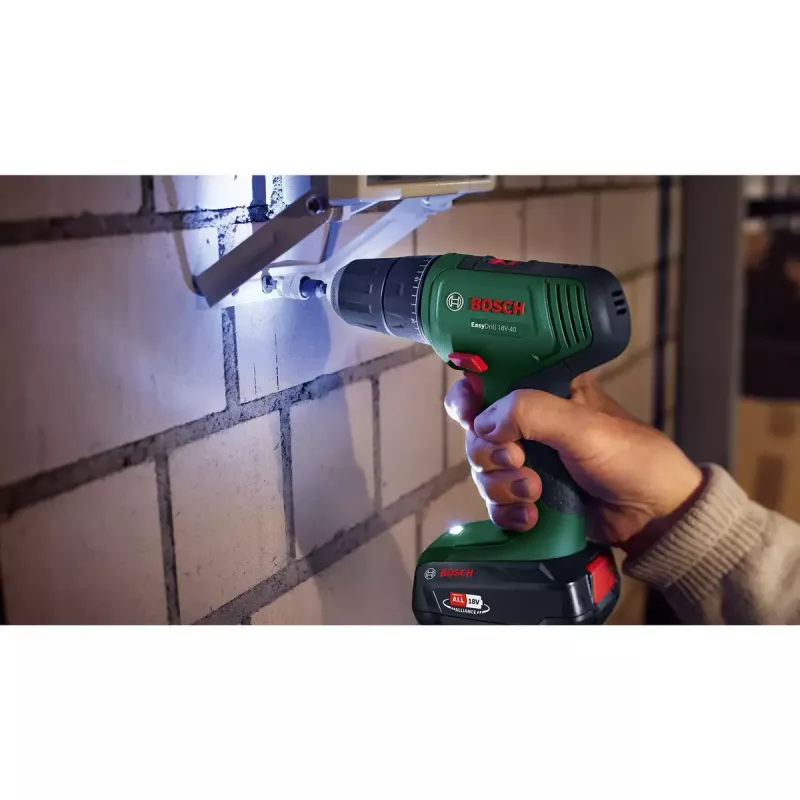 Trapano avvitatore a batteria Bosch EasyDrill 18V-40, 2 marce, mandrino autoserrante 13 mm