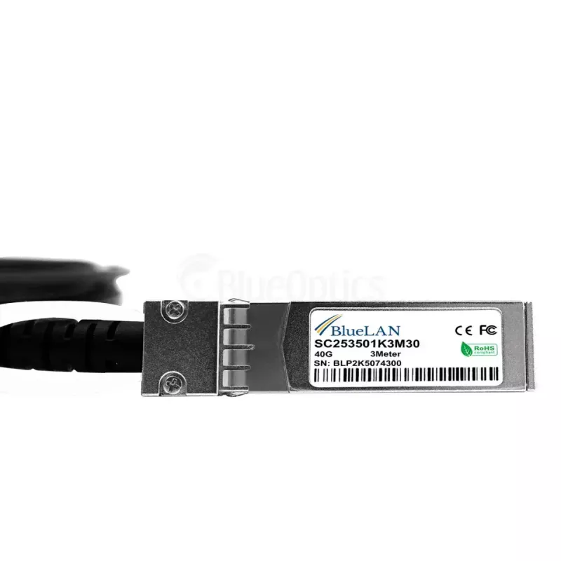 Cavo di rete BlueOptics ET7402-25DAC-2M-BL QSFP28 4xSFP28 InfiniBand 2 m nero